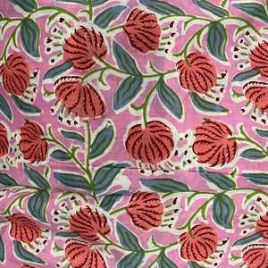 Conjunto de pijama de algodón estampado a mano, artesanal, para mujer, ropa de dormir tradicional, ligera y cómoda para descansar. - Product Image 6