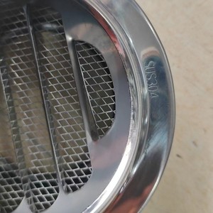 Couvercle de ventilation externe de conception industrielle, fourni directement par l'usine, pour HVAC, 4-8 pouces, en acier inoxydable, pour conduit circulaire, avec motif graphique - Product Image 4