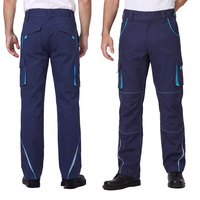 Pantalones de Trabajo Ripstop con Logotipo Personalizado, Multibolsillos, de Polialgodón, Duraderos, Tipo Cargo, para Uniformes Industriales y de Construcción