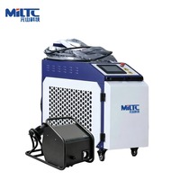 Machine de soudage laser portative refroidie par eau 1500W 4 en 1, soudeuse laser à puissance réglable pour métaux fins et épais