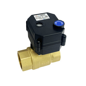 Válvula de bola motorizada de 12 V CC, válvula de control normalmente cerrada/abierta, mini actuador eléctrico con sello de silicona, asiento de PTFE e indicador de posición para agua. - Product Image 3