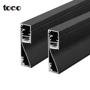 Toco铝踢脚板发光二极管型材踢脚板，带发光二极管灯墙基板型材成型装饰地板