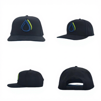 OEM High Quality 6 Panel Outdoor Sporty Hat 100% Cotton Gorras Flat Brim Custom Floral Embroidery Hip Hop Snapback Cap Parties