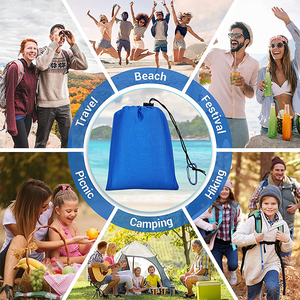Thảm Dã Ngoại Bãi Biển Bền Chống Thấm Nước Chống Cát Nhẹ Có Thể Gập Lại Logo Tùy Chỉnh Có Túi - Product Image 6