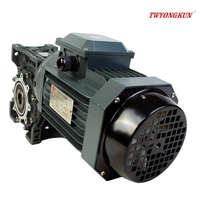 Moteur à engrenages AC 40W~250W avec réducteurs de vitesse à vis sans fin NMRV30 RV40 RV50, contrôleur de vitesse inclus
