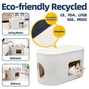 Arranhador para Gatos em Papelão Ondulado, com Função de Sofá e Descanso, Brinquedo para Afiar Unhas - Product Image 4