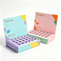 Cajas de Exhibición de Cartón Corrugado para Cosméticos, Productos de Cuidado de la Piel y Labiales, Caja de Papel para Mostrador de Venta al por Mayor