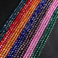 Manik-manik Kristal AB 32 Facet Berkilau Tinggi 4/6/8/10mm Manik-manik Kaca Bulat Iridescent untuk Pembuatan Perhiasan Gelang Kalung Tren SS2026