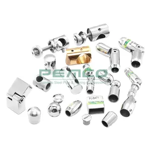 Wholesale Decorative Tube Rod Accessories Kits 304 316 Stainless Steel Rod Railing Fittings