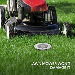 Thép không gỉ 16 LED ánh sáng mặt đất ấm trắng năng lượng mặt trời Powered không thấm nước cho sử dụng ngoài trời sạc năng lượng mặt trời đèn cỏ - Product Image 6