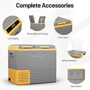 Réfrigérateur portable Alpicool CLS35, mini réfrigérateur électrique <span class=keywords><strong>12v</strong></span>, <span class=keywords><strong>compresseur</strong></span>, congélateurs <span class=keywords><strong>de</strong></span> camping, double température et double commande - Product Image 3