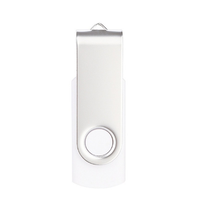 Logo Kustom 32GB-256GB USB 2.0/3.0 Rotasi Sidik Jari Logam USB Flash Drive Putar Baru