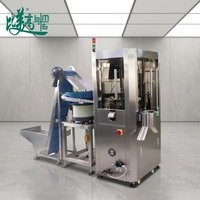 Détection automatique des défauts des bouchons de bouteilles par alimentation via disque en verre et inspection visuelle par caméra CCD pour la détection de manques de bague, de rayures et de déformations