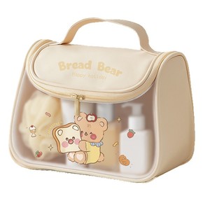 Luck Rabbit Makeup Bag Pink Rectangle Portable Travel Toiletries Hook Type Storage Organizer - Product Image 5