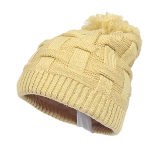 Venta al por mayor de invierno al aire libre 100% acrílico suave gorro tejido frío gorros gruesos y cálidos - Product Image 1