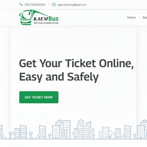 Logiciel de réservation de billets de bus en ligne à technologie avancée à vendre - Product Image 1