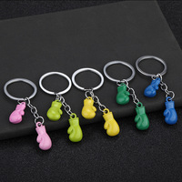 Porte-clés en alliage métallique en forme de gants de boxe, mini porte-clés de boxe, accessoire en alliage de zinc de haute qualité, superbe porte-clés de boxe