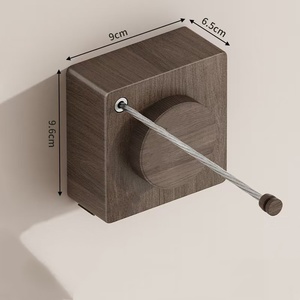 Corde <span class=keywords><strong>à</strong></span> <span class=keywords><strong>linge</strong></span> invisible <span class=keywords><strong>en</strong></span> acier inoxydable pour balcon, intérieur et <span class=keywords><strong>extérieur</strong></span>, épaissie, rétractable, coupe-vent, séchage de vêtements - Product Image 4