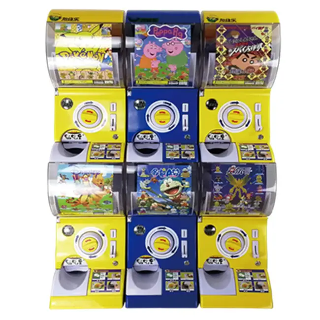 Bester Kapsel-Gashapon-Verkaufs automat, hochwertige Kapseln Spielzeug maschinen Gumball-Verkaufs automat Gacha Zwei Schichten.