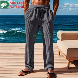 Pantalon en cachemire à tricotage en <span class=keywords><strong>maille</strong></span> rasée pour femme, confort ultime - Product Image 5