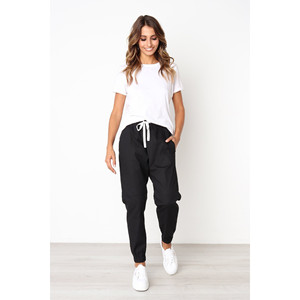 Pantaloni da Jogger Finnley con coulisse in vita-nero - Product Image 3