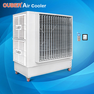 Nouveau refroidisseur d'air évaporatif à haut débit d'air, réservoir d'<span class=keywords><strong>eau</strong></span> de 450 L, climatisation <span class=keywords><strong>mobile</strong></span> industrielle pour le désert et les tropiques, pompe 220 V - Product Image 3