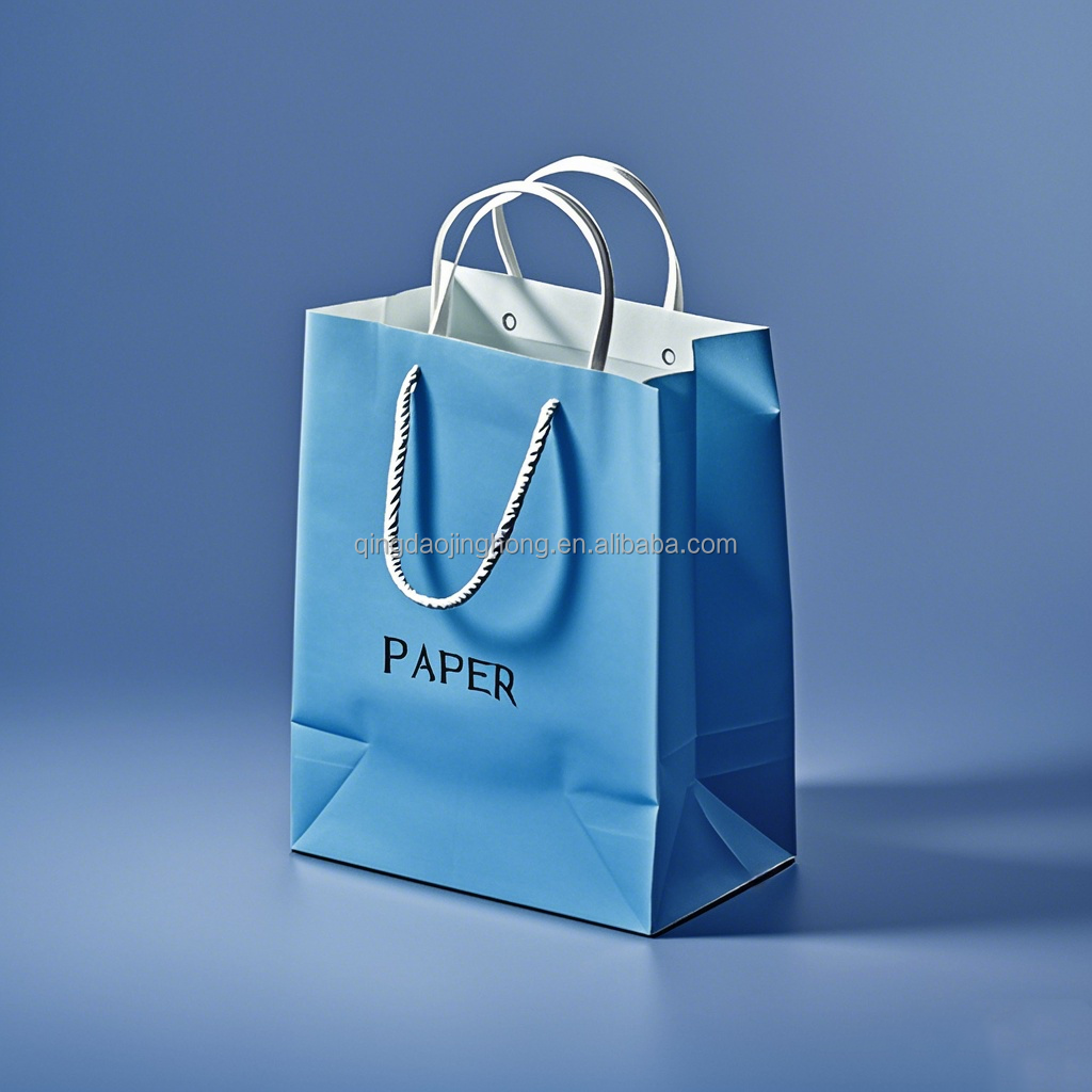 Customized Simple Fashion Handbag Kraft Paper Bags with Handles for Clothing Craft Shoes Packaging Great for Gift Shopping