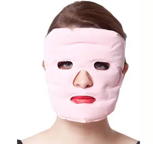 Toermalijn Magnetische Gel Gezicht Afslankende Ijs Kralen Gezichtsmasker Massage Masker Magnetische Therapie Gel Gezicht Afslanken Roze Massage Masker