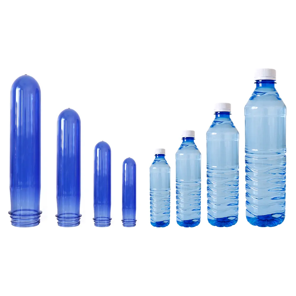 Botella de preforma de PVC/PET para botellas de agua de plástico, 1,5 litros