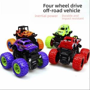 4WD gran rueda todoterreno acrobática coche de juguete Push Back Action niños coches edad 3 venta al por mayor fricción juguete vehículo coches para niños - Product Image 4