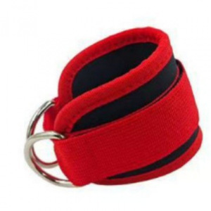 Correa de Tobillo para Entrenamiento de Piernas y Glúteos, Banda de Ejercicio Deportiva Interior Cómoda de Nailon Rojo - Product Image 1