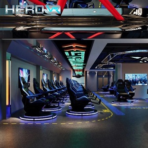 Chaise de mouvement <span class=keywords><strong>VR</strong></span> HEROVR 360 avec structure en acier pour parcs d'aventure intérieurs/extérieurs, centres commerciaux, centres de divertissement familial publics - Haute capacité - Product Image 2