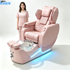 Sillón de Manicura de Lujo KISEN sin Tubo, Silla de Masaje de Pies con Corriente Eddy, Bomba Potente para Respaldo, Silla de Pedicura para Salón de Belleza - Product Image 5