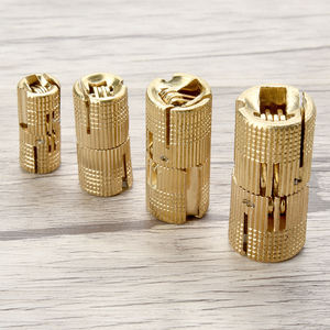 आधुनिक डिजाइन पीतल बैरल हिंज 180 डिग्री फर्नीचर हार्डवेयर फिटिंग रसोई लिविंग रूम होटल-नया छोटा बॉक्स छिपा हुआ हिंज - Product Image 3