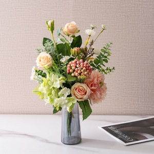 CallaFloral Ramo de Flores Artificiales, Mezcla de Rosas de Plástico, Decoración para el Hogar, Accesorios de Fotografía - Product Image 1