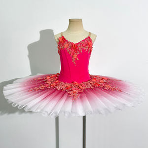 Vestido de Tutú de Ballet Profesional con Adornos Florales para Mujer, Disfraz de Ballet Clásico para Niñas, Bella Durmiente, El Cascanueces - Product Image 5