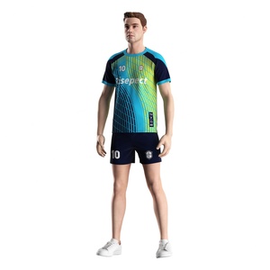 Ensemble de maillot de football respirant pour homme, séchage rapide, durable, maillot et short pour l'entraînement et les matchs - Product Image 3