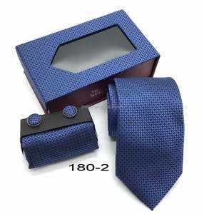 रेशम टाई पुरुषों की हस्तनिर्मित नेकटी ओएम स्ट्रिप पैटर्न 100% रेशम संबंध - Product Image 2