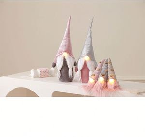 Duendes de Navidad de Algodón Tejido con Luz Cálida para Decoración Festiva de Invierno - Product Image 2