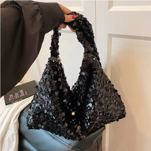 Bolso de Hombro Elegante Estilo Dama. Material brillante. Bolso de Mano de Diseño de Lujo.8820 - Product Image 1