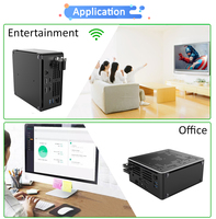 Mini Servidor Xeon E-2176M/2186M/2276M/2286M Compatible con RAM ECC, LAN Dual, Win11 Proxmox/ESXi, Homelab, Oficina, PC Compacta para Estación de Trabajo