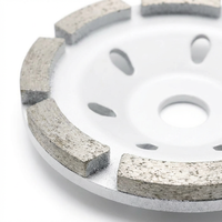 Meule diamantée segmentée industrielle 3/4'' avec blocs abrasifs épais, abrasion uniforme, meule à godet professionnelle pour la pierre