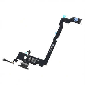 สายชาร์จแบบยืดหยุ่นของแท้พร้อมไมโครโฟนสำหรับไอโฟน เอ็กซ์เอส แม็กซ์สีดำ - Product Image 1