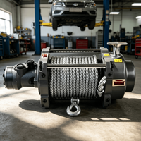 Treuil électrique portable 12V 5000lb 1000kg avec câble en acier pour le sauvetage de remorques et le chargement