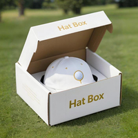 Casquette de Baseball Cowboy personnalisée en gros emballage postal en carton ondulé Mailer boîtes d'expédition en papier emballage de boîte à chapeau