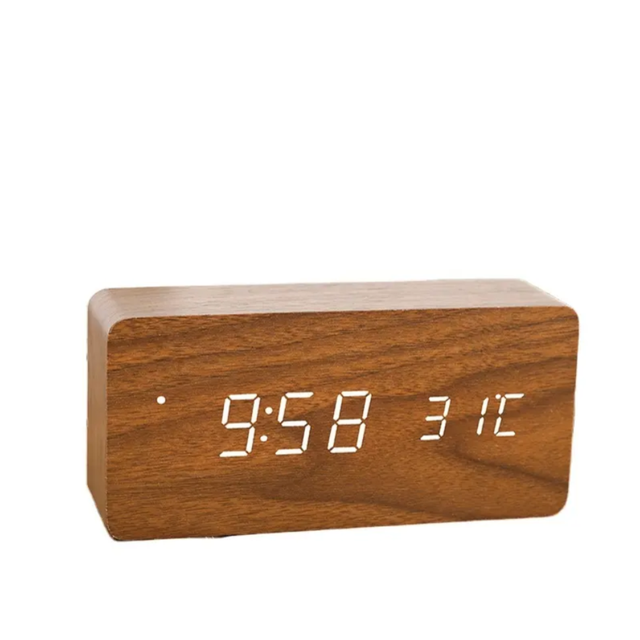 2025 Hot Square LED Digital Watch Travel Alarm Clock with Sound Control Calculator for Office & Home Use 6 Inch