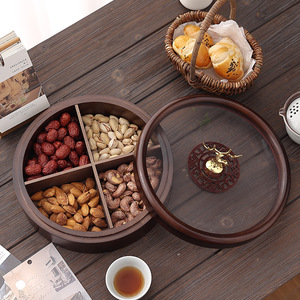 Boîte à bonbons de mariage en bois créative avec compartiments divisés et couvercles bonbonniere - Product Image 4