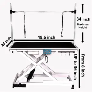 अनुकूलित उठाने समायोज्य कुत्ते सौंदर्य टेबल के लिए पेशेवर पालतू