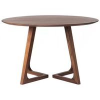 DISHI Nordisches Design Massivholz Runder Esstisch Einfach Modern für den Hausgebrauch Holztische