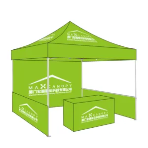 Maxcanopy工业商业专家Pro钢广告帐篷重型弹出式雨棚定制标志印刷花园凉亭